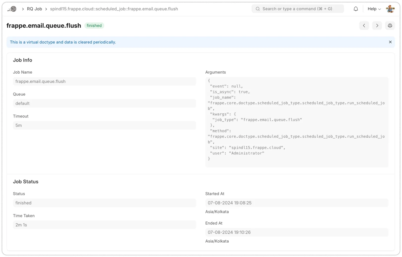DocType Frappe Framework